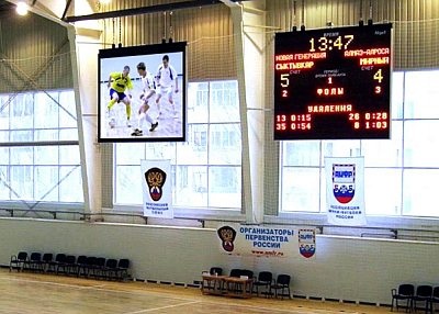 Купить большой информационный монитор для спортивного зала