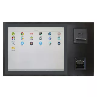 Встраиваемый сенсорный ППК 12.1" Flat Bezel Panel Mount с термопринтером / считывателем QR-кодов